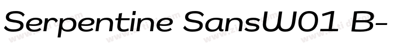 Serpentine SansW01 B字体转换